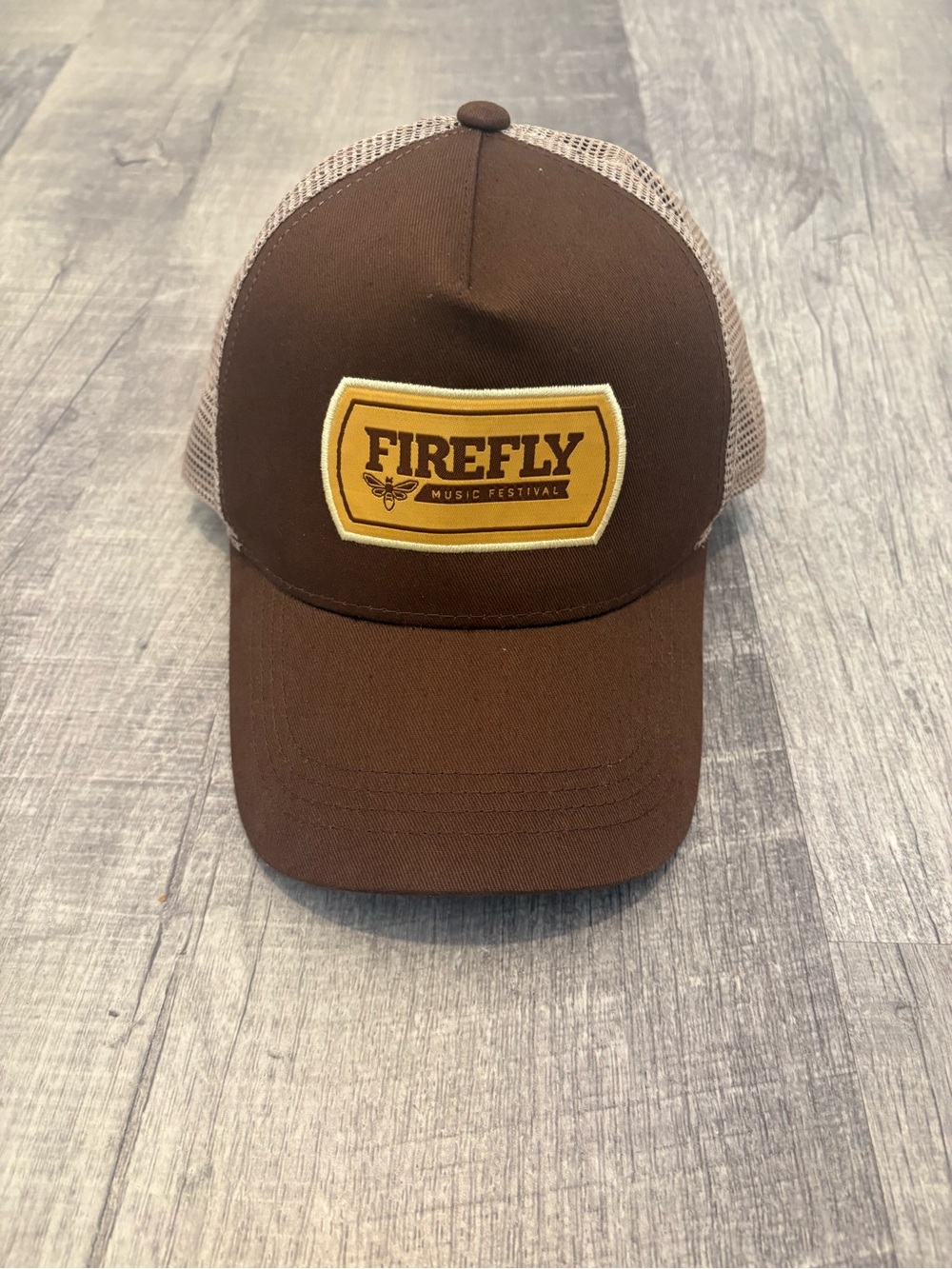 Firefly Music Festival Brown Trucker Hat Snapback Mesh Cap Official Merch